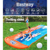 darrahopens Home & Garden > Pool & Accessories Bestway Water Slip And Slide Kids Inflatable Splash Toy Outdoor Triple 4.88M
