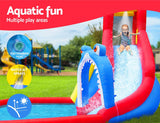 darrahopens Home & Garden > Pool & Accessories Happy Hop Water Park Inflatable Water Slide Jumping Castle Splash Toy Outdoor