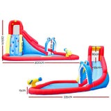 darrahopens Home & Garden > Pool & Accessories Happy Hop Water Park Inflatable Water Slide Jumping Castle Splash Toy Outdoor