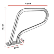 darrahopens Home & Garden > Pool & Accessories Swimming Pool Hand Rail Step Grab Rail 76.2x55.8cm with Drill Bit