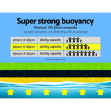 darrahopens Home & Garden > Pool & Accessories Weisshorn Floating Mat Water Slide Park Stand Up Paddle Pool Sea 365cm