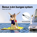 darrahopens Home & Garden > Pool & Accessories Weisshorn Floating Mat Water Slide Park Stand Up Paddle Pool Sea 550cm