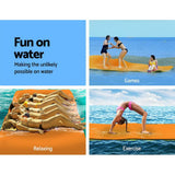 darrahopens Home & Garden > Pool & Accessories Weisshorn Floating Mat Water Slide Park Stand Up Paddle Pool Sea 550cm