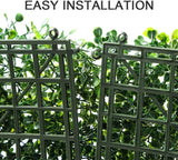 Darrahopens Home & Garden > Rugs 12 x Artificial Plant Wall Grass Panels Vertical Garden Tile Fence 50X50CM Green