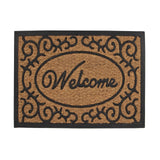 Darrahopens Home & Garden > Rugs 2 x Doormat for Front Door Entryway Outdoor Mat Coir Rubber Welcome