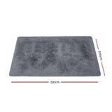 darrahopens Home & Garden > Rugs Artiss Floor Rugs Soft Shaggy Rug Large 200x230cm Carpet Anti-slip Mat Area Grey