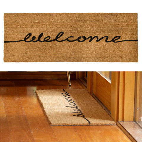 Darrahopens Home & Garden > Rugs J.Elliot Home Welcome PVC Backed Coir Printed Mat Ranchslider