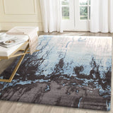 Morisot Blue Abstract Rug 200x290cm - Darrahopens