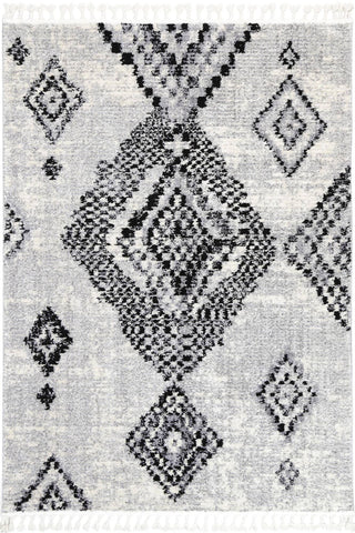 Myk Grey Boho Diamond Rug 160x230 cm - Darrahopens