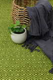darrahopens Home & Garden > Rugs Natura Wool Bright Green Diamond Rug 120x170 cm