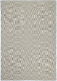 darrahopens Home & Garden > Rugs Natura Wool Fog Beige Chevron Rug 120x170 cm