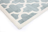 darrahopens Home & Garden > Rugs Piccolo Aqua White Lattice Pattern Kids Rug 133x133cm Round