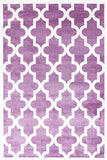 darrahopens Home & Garden > Rugs Piccolo Violet Pink and White Lattice Pattern Kids Rug 120x170cm