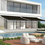 Darrahopens Home & Garden > Shading 5.5m x 3.0m Retractable Folding Arm Awning Heavy Duty Full Cassette Motorised