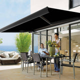 Darrahopens Home & Garden > Shading 5.5m x 3.0m Retractable Folding Arm Awning Heavy Duty Full Cassette Motorised