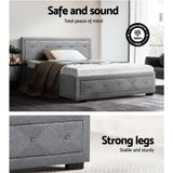 darrahopens Home & Garden > Shading Artiss Bed Frame King Single Size Gas Lift Base With Storage Mattress Fabric