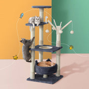 darrahopens Home & Garden > Shading i.Pet Cat Tree Scratching Post Scratcher Cat Tree Tower Condo House toys 110cm