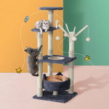 darrahopens Home & Garden > Shading i.Pet Cat Tree Scratching Post Scratcher Cat Tree Tower Condo House toys 110cm