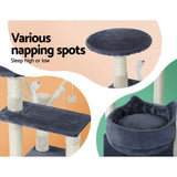 darrahopens Home & Garden > Shading i.Pet Cat Tree Scratching Post Scratcher Cat Tree Tower Condo House toys 110cm