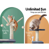 darrahopens Home & Garden > Shading i.Pet Cat Tree Scratching Post Scratcher Cat Tree Tower Condo House toys 110cm