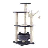 darrahopens Home & Garden > Shading i.Pet Cat Tree Scratching Post Scratcher Cat Tree Tower Condo House toys 110cm