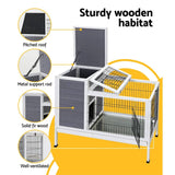 darrahopens Home & Garden > Shading i.Pet Rabbit Hutch Chicken Coop Wooden Ferret Cage Habitat House Outdoor Large