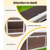 darrahopens Home & Garden > Shading i.Pet Wooden Rabbit Hutch Chicken Coop Run Cage Habitat House Outdoor Large