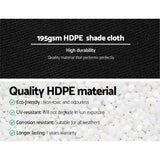 darrahopens Home & Garden > Shading Instahut 1.83 x 10m Shade Sail Cloth - Black