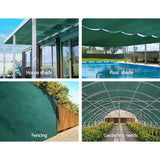darrahopens Home & Garden > Shading Instahut 1.83x50m 30% UV Shade Cloth Shadecloth Sail Garden Mesh Roll Outdoor Green