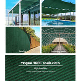 darrahopens Home & Garden > Shading Instahut 195gsm Sun Shade Cloth 90% Shadecloth Sail Roll Mesh Outdoor 1.83x30m