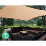 darrahopens Home & Garden > Shading Instahut 2 x 4m Waterproof Rectangle Shade Sail Cloth - Sand Beige