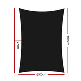 darrahopens Home & Garden > Shading Instahut 280gsm 5x7m Sun Shade Sail Canopy Rectangle