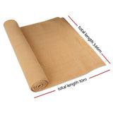 darrahopens Home & Garden > Shading Instahut 3.66 x 10m Shade Sail Cloth - Beige