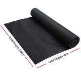 darrahopens Home & Garden > Shading Instahut 3.66 x 10m Shade Sail Cloth - Black