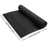 darrahopens Home & Garden > Shading Instahut 3.66 x 20m Shade Sail Cloth - Black
