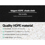 darrahopens Home & Garden > Shading Instahut 3.66 x 30m Shade Sail Cloth - Black