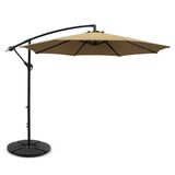 darrahopens Home & Garden > Shading Instahut 3M Umbrella with 48x48cm Base Outdoor Umbrellas Cantilever Sun Beach Garden Patio Beige