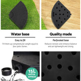 darrahopens Home & Garden > Shading Instahut 3M Umbrella with 48x48cm Base Outdoor Umbrellas Cantilever Sun Beach Garden Patio Black