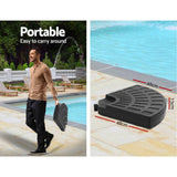 darrahopens Home & Garden > Shading Instahut 3M Umbrella with 48x48cm Base Outdoor Umbrellas Cantilever Sun Beach UV Black