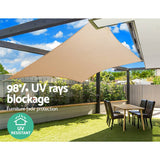 darrahopens Home & Garden > Shading Instahut 4x6m Shade Sail Sun Shadecloth Canopy 280gsm Sand