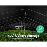darrahopens Home & Garden > Shading Instahut 50% Sun Shade Cloth Shadecloth Sail Roll Mesh 1.83x20m 100gsm Black