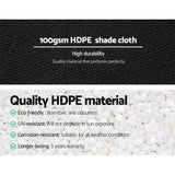 darrahopens Home & Garden > Shading Instahut 50% Sun Shade Cloth Shadecloth Sail Roll Mesh 1.83x20m 100gsm Black