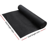 darrahopens Home & Garden > Shading Instahut 50% Sun Shade Cloth Shadecloth Sail Roll Mesh 1.83x20m 100gsm Black