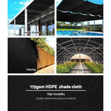 darrahopens Home & Garden > Shading Instahut 70% UV Sun Shade Cloth Shadecloth Sail Roll Mesh Garden Outdoor 3.66x30m Black