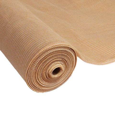 darrahopens Home & Garden > Shading Instahut 70% UV Sun Shade Cloth Shadecloth Sail Roll Mesh Outdoor 3.66x30m Beige