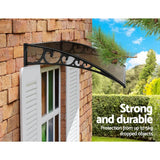 darrahopens Home & Garden > Shading Instahut DIY Window Door Awning Shade 1 x 2m - Brown
