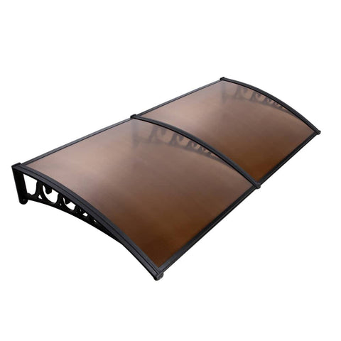 darrahopens Home & Garden > Shading Instahut DIY Window Door Awning Shade 1 x 2m - Brown