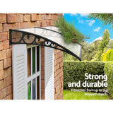 darrahopens Home & Garden > Shading Instahut DIY Window Door Awning Shade 1 x 2m - Transparent