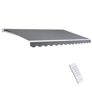 Darrahopens Home & Garden > Shading Instahut Folding Arm Awning Motorised Outdoor Pearl Retractable 4X2.5M