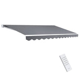 Darrahopens Home & Garden > Shading Instahut Folding Arm Awning Motorised Outdoor Pearl Retractable 4X2.5M